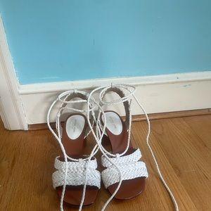 Michael Kors Collection Woven Heeled Sandals